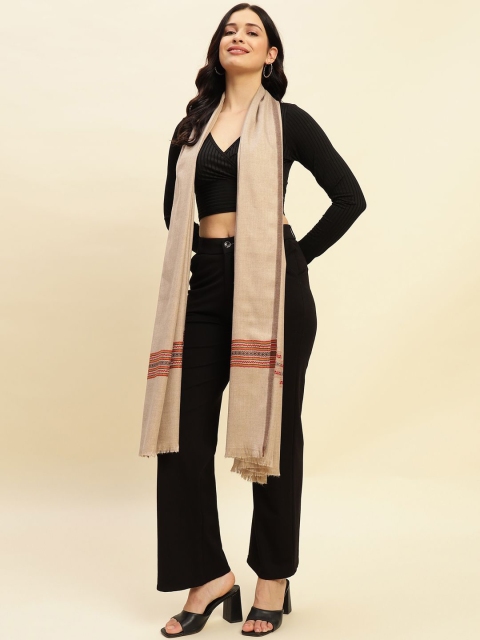WEAVERS VILLA Women Striped Printed Shawl - Image 5