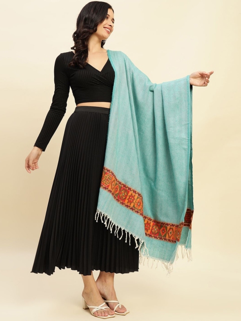 WEAVERS VILLA Women Abstract Woven Design Shawl - Image 5