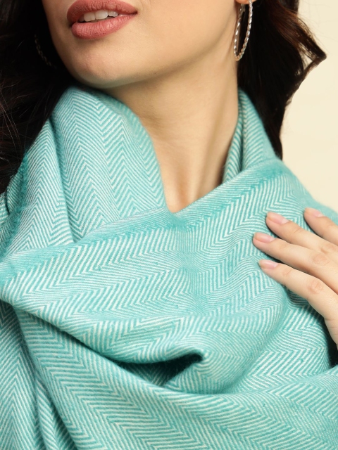 WEAVERS VILLA Women Abstract Woven Design Shawl - Image 2