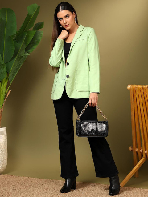 Kotty Notched Lapel Single Breasted Blazer - Image 5