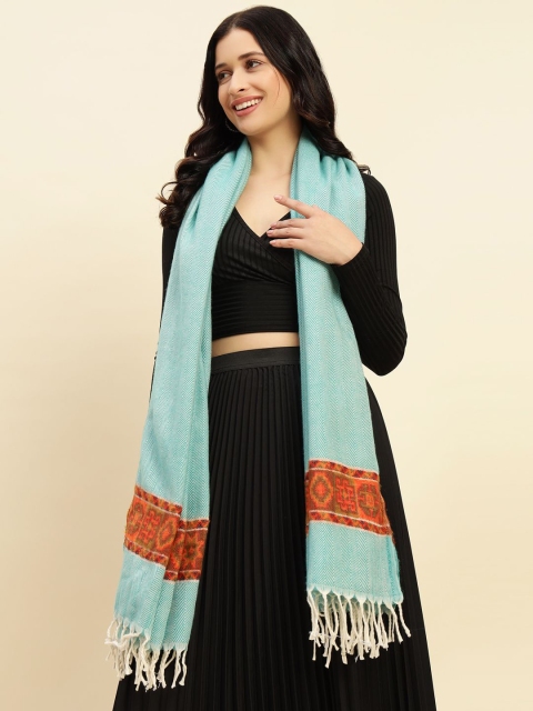 WEAVERS VILLA Women Abstract Woven Design Shawl - Image 6