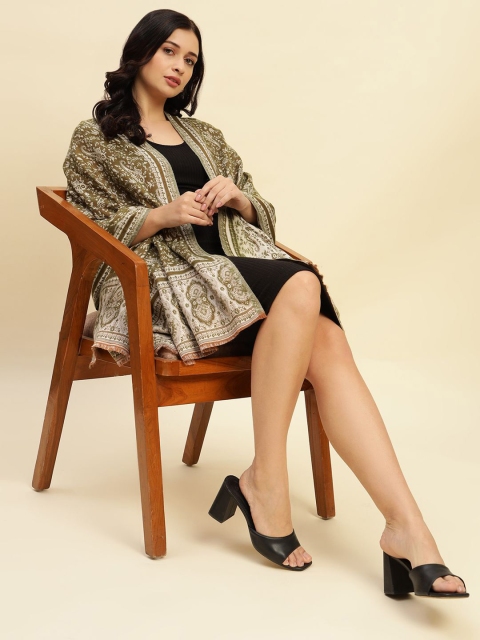 WEAVERS VILLA Women Woven Design Shawl - Image 6