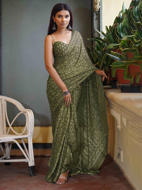 KALINI Paisley Poly Chiffon Saree