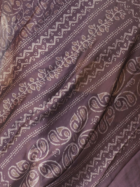 KALINI Paisley Poly Chiffon Saree - Image 6
