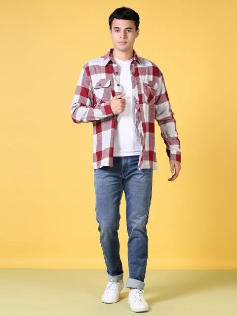 V-Mart Men Opaque Checked Casual Shirt - Image 6