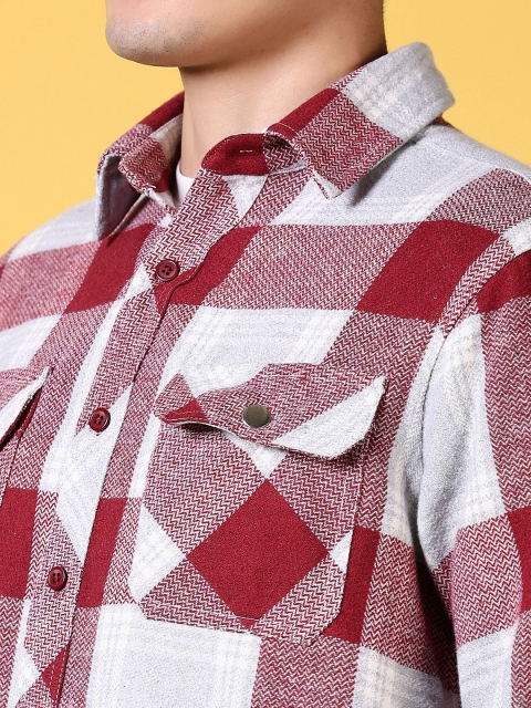 V-Mart Men Opaque Checked Casual Shirt - Image 3