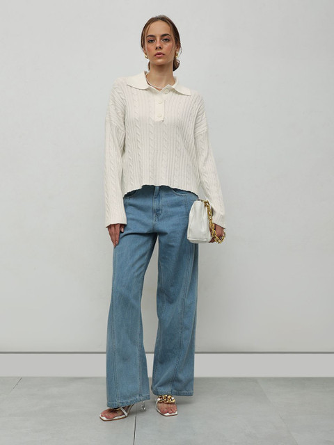 STREET 9 Women Cable Knit Pullover - Image 5