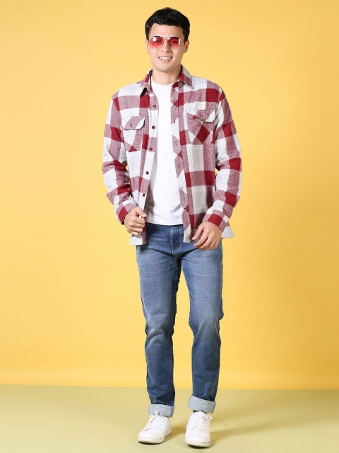 V-Mart Men Opaque Checked Casual Shirt - Image 7
