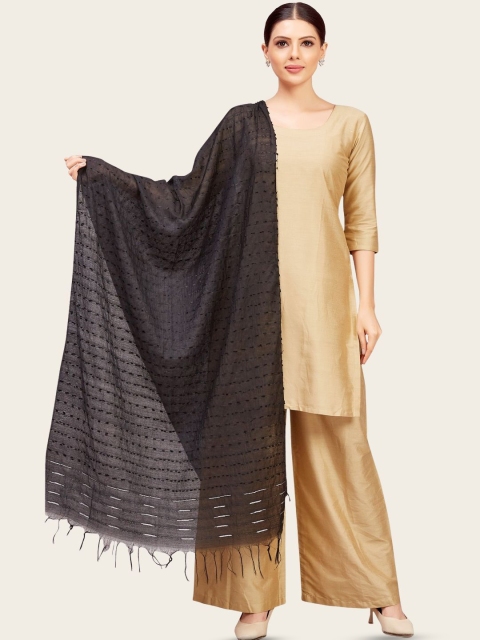 Studio Shringaar Striped Viscose Rayon Shibori Dupatta