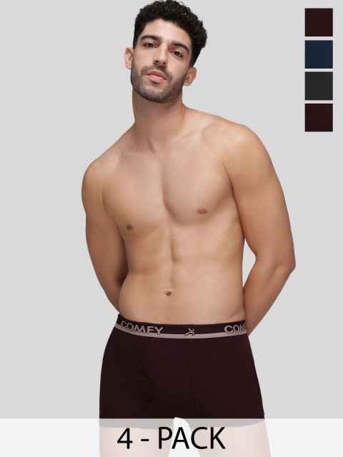 AMUL COMFY Pack Of 3 Pure Cotton Trunks AC-MTROE-MULTI-3XL-3PC
