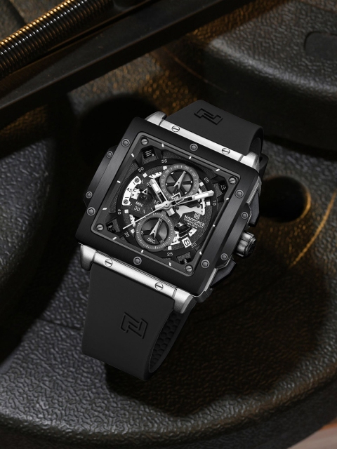 Naviforce Men Embellished Dial & Straps Analogue Chronograph Watch NF8064_S B B - Image 2