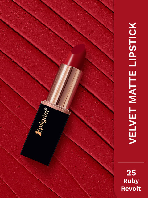 Pilgrim Matte Bullet Intense Colour Transferproof & Smudgeproof Lipstick - Ruby Revolt 25