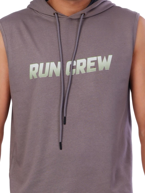 FREECULTR Men Printed Hooded Pullover Sleeveless Sweatshirt - Image 2