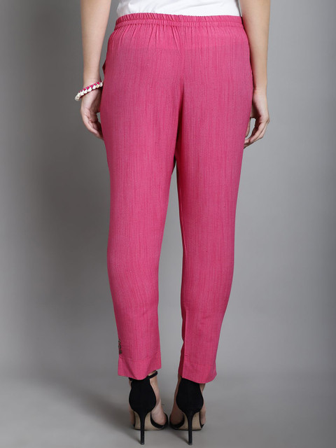 Moms Maternity Women Striped Regular Thread Work Kurta with Trousers - Image 7