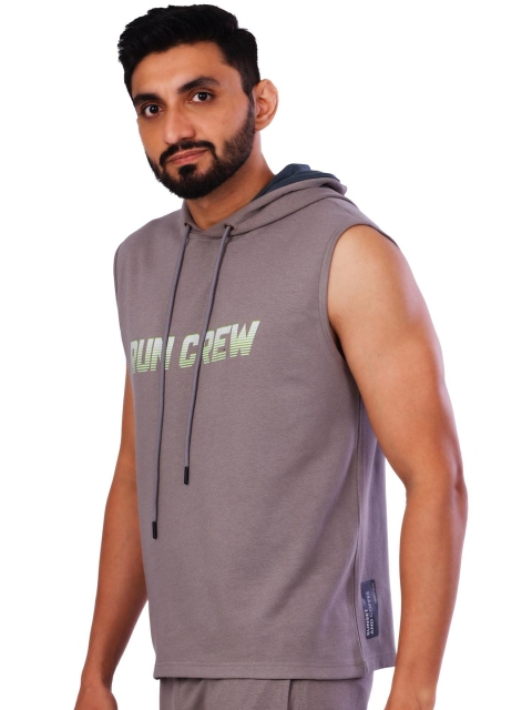 FREECULTR Men Printed Hooded Pullover Sleeveless Sweatshirt - Image 4