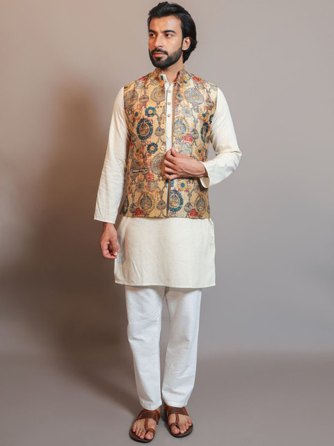 Vastraa Fusion Men Printed Nehru Jackets