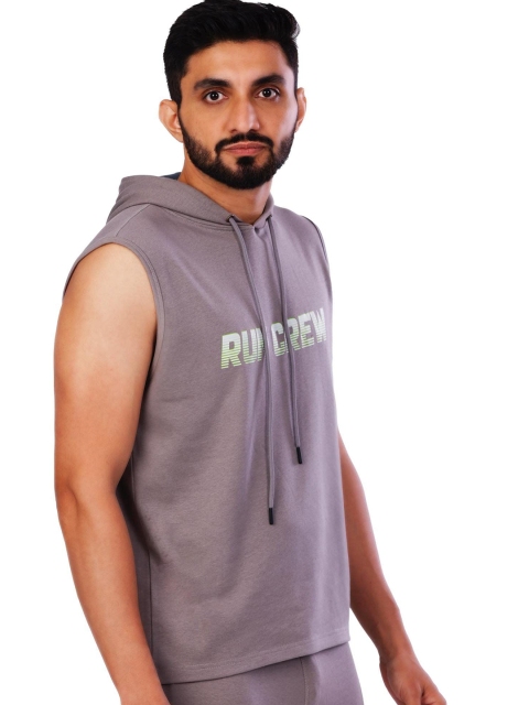 FREECULTR Men Printed Hooded Pullover Sleeveless Sweatshirt - Image 3