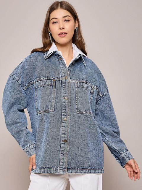SASSAFRAS BASICS Women Longline Denim Jacket