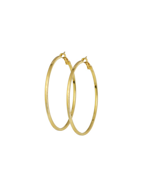 MEMOIR Gold-Plated Contemporary Hoop Earrings