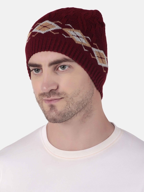 WILD WEST Men Self Design Woollen Beanie - Image 6
