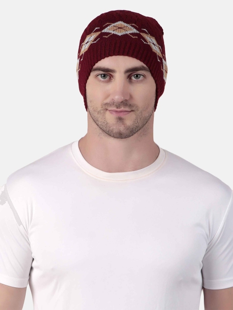 WILD WEST Men Self Design Woollen Beanie - Image 3