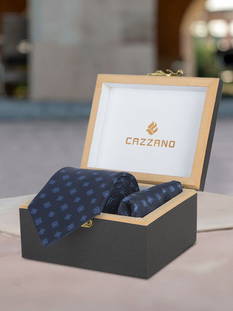 Cazzano Men Accessory Gift Set of Tie & Pocket