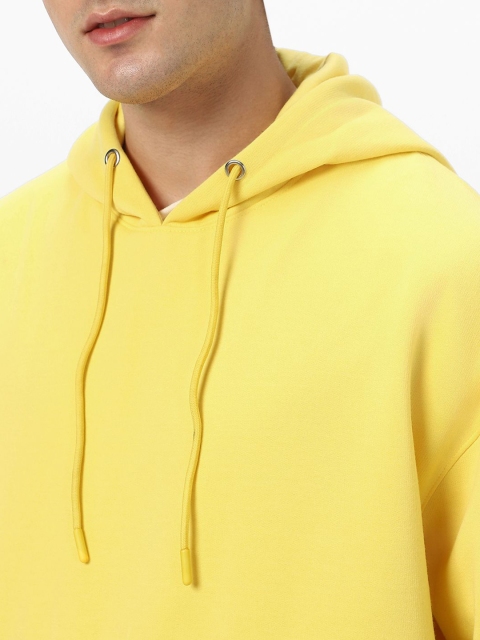 Urbano Fashion Men's Cotton Solid Oversized Hooded Neck Sweatshirt - Image 2