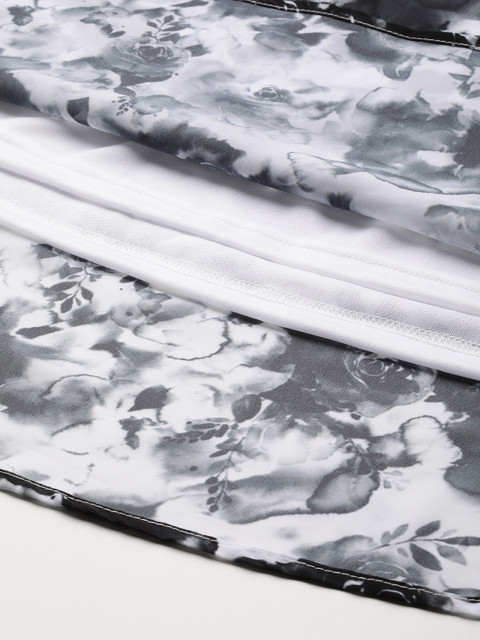 Sztori Plus Size Floral Print A-Line Midi Dress - Image 6