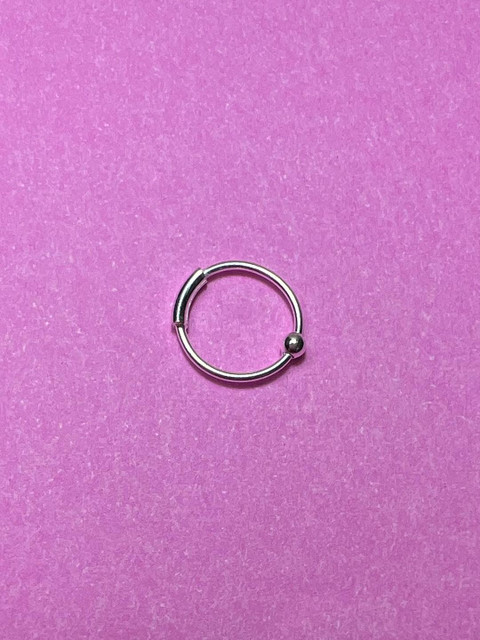 Arte Jewels Sterling Silver Ring Nosepin