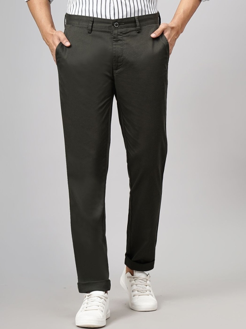 Greenfibre Men Slim Fit Cotton Formal Trousers
