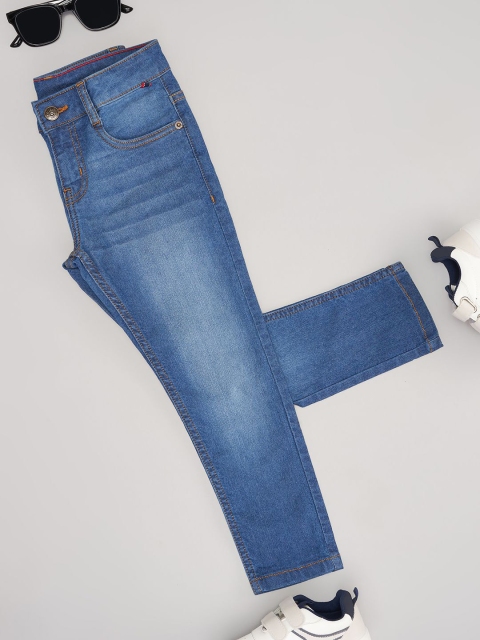 Pantaloons Junior Boys Regular Fit Mid-Rise Light Fade Jeans