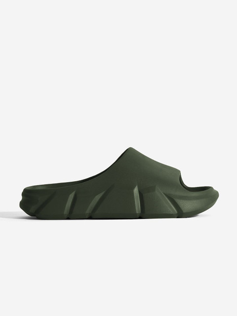 The Souled Store Men Self Design Rubber Sliders - Image 2