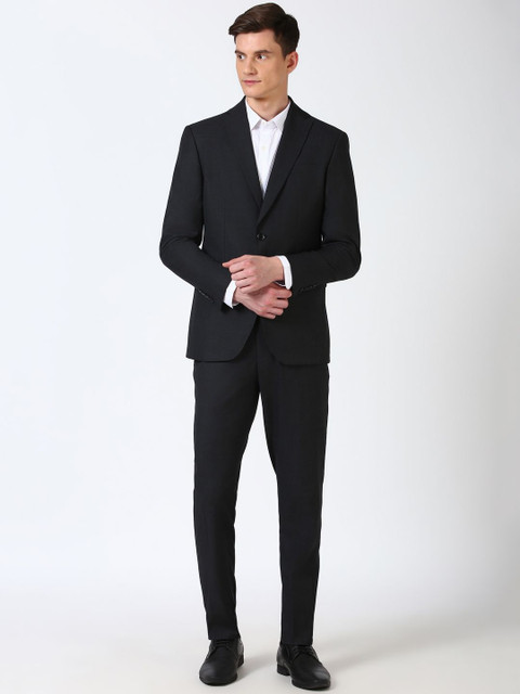 Peter England Elite Men Formal Slim-Fit Single-Breasted Two-Piece Suit