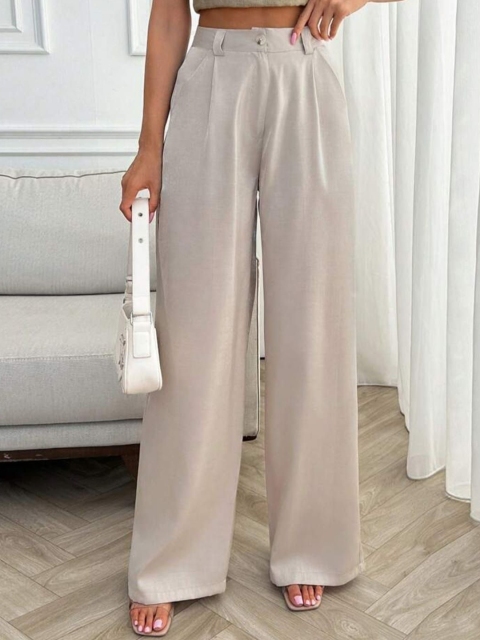 BROADSTAR Women Pleated Korean Pants