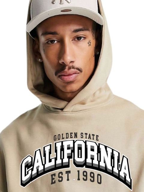 Be Savage Men Printed Hooded Sweatshirt - Image 2