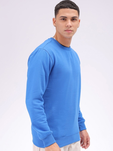 The Indian Garage Co Men Solid Round Neck Long Sleeves Pullover Sweatshirt - Image 3