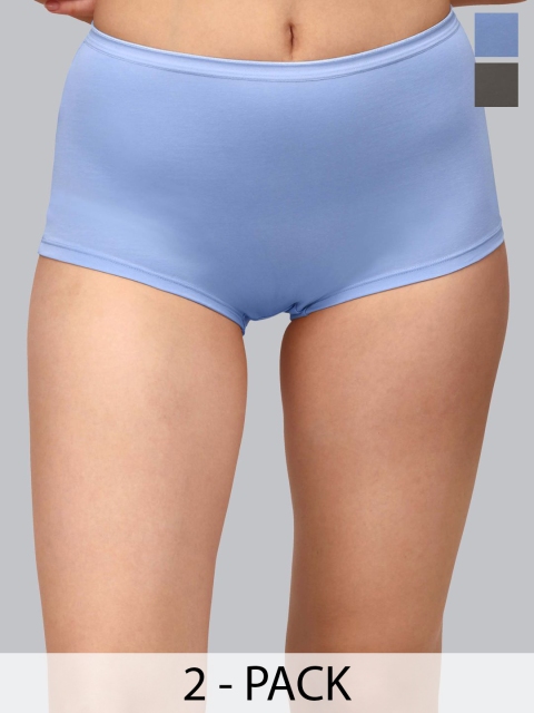 Soie Women Pack Of 2 High-Rise Shorts 2BS-25PACK 8