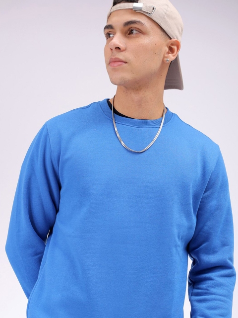 The Indian Garage Co Men Solid Round Neck Long Sleeves Pullover Sweatshirt - Image 6
