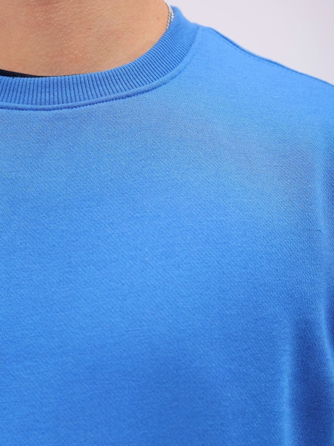 The Indian Garage Co Men Solid Round Neck Long Sleeves Pullover Sweatshirt - Image 2