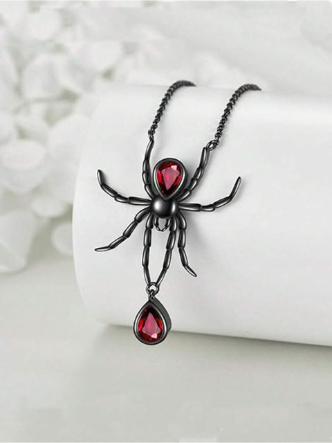 SALTY Bloodstone Studded Sipder Web Chain