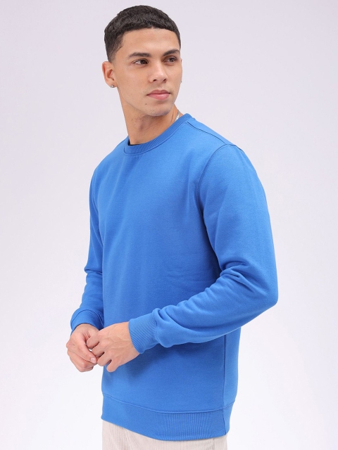 The Indian Garage Co Men Solid Round Neck Long Sleeves Pullover Sweatshirt - Image 4
