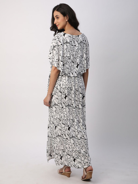 Mystere Paris Women Abstract Printed Maternity A-Line Maxi Dress - Image 5