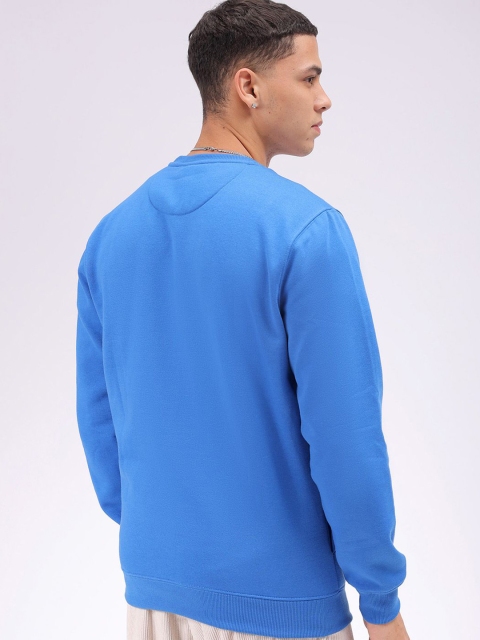 The Indian Garage Co Men Solid Round Neck Long Sleeves Pullover Sweatshirt - Image 5
