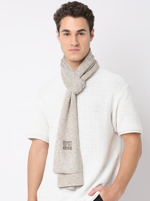 SPYKAR Men Acrylic Woolen Camel Muffler - Image 3