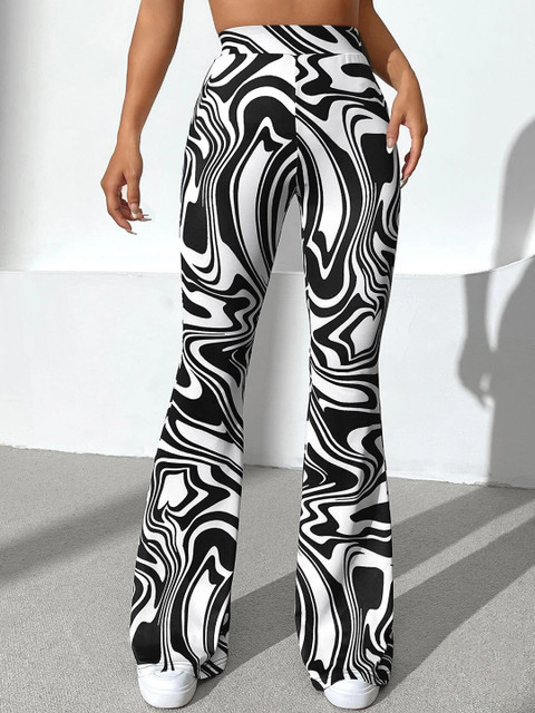 Stylecast X Slyck Abstract Printed Wide Leg Comfortable Trouser