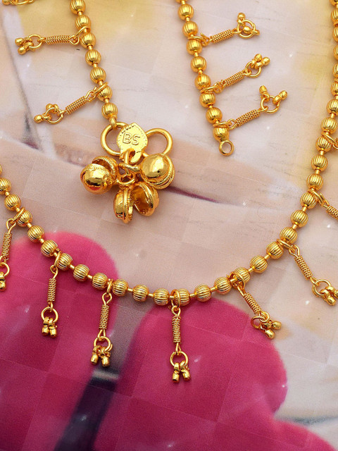 MEMOIR Gold-Plated Beaded Anklet