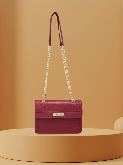 Caprese Hanna Women Maroon Medium Sling Bag
