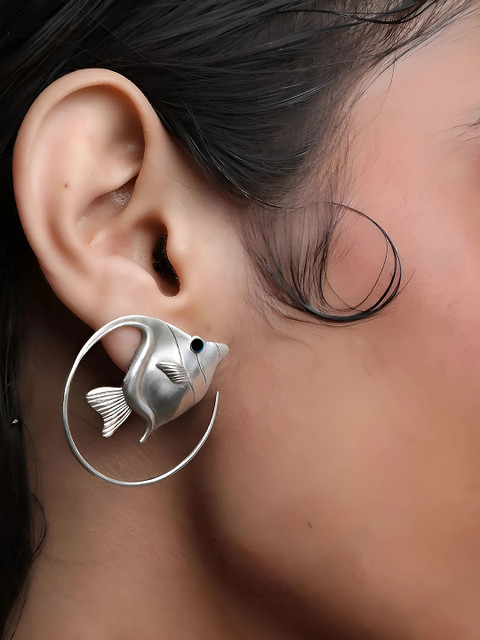 Sangria Silver-Plated Studs