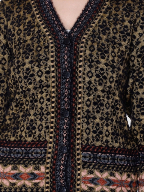 aarbee Women Abstract Printed Winter Cardigan - Image 2