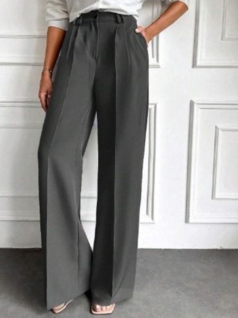 Next One Women High-Rise Pleated Korean Trousers